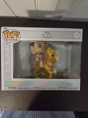 Funko POP! Rides Disney Mary Pop 100 Bert on Carousel Horse (#299) - Yellow Pink